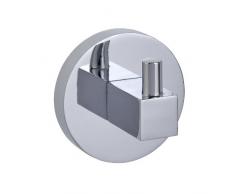 WENKO 20505100 Power-Loc Wandhaken Fabro - Befestigen ohne bohren, Zinkdruckguss, 5.2 x 4 x 5.2 cm, Glänzend