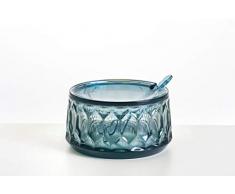 Kartell SFACK1583E4 1583 Zuccheriera Jellies Family Zuckerdose, Durchgefärbtes oder transparentes thermoplastisches Technopolymer, hellblau