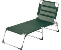fiam 038TX VS Gartenliege aus Aluminium, zusammenklappbar, 73,5 x 217 x 45 cm, Dunkelgrün