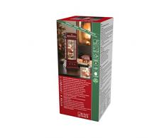 Konstsmide, 4363-550, LED Telefonzelle mit Weihnachtsmann, wassergefüllt, 5h Timer, warm weiße Diode, batteriebetrieben, Innen