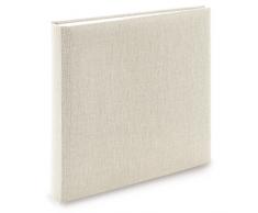 goldbuch Fotoalbum Summertime Trend 2, Fotobuch mit 60 weißen Seiten mit Pergamin Trennblätter, Erinnerungsalbum mit Leinen Einband, Foto Album zum Einkleben, 24605, Beige, 25 x 25 x 4 cm