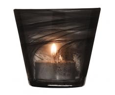 SeaGlassware Teelichthalter, Glas, schwarz, 0.1 x 0.1 x 0.1 cm