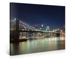 Picanova – New York City 100x75cm – Premium Leinwanddruck – Kunstdruck Auf 2cm Holz-Keilrahmen Für Schlaf- Und Wohnzimmer