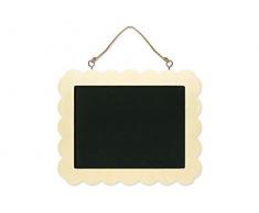 CraftMedley Natur Kreidetafel Rahmen, Scallop
