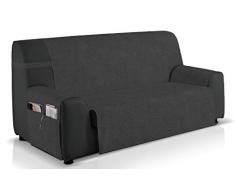 Bartali Sofaüberwurf Pharma, 42% Baumwolle, 58% Polyester, Schwarz, 1 Quadratisch