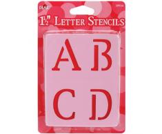 Plaid: Handwerk, Karten, Briefkasten, Buchstaben-Schablonen, Old School, 3,8 cm