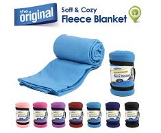 cloudz Fleece Decke, Fleece, himmelblau, 50 x 60