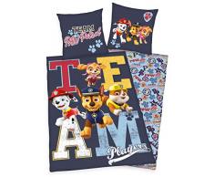 Klaus Herding GmbH Paw Patrol Flanell Bettwäsche 80x80cm + 135x200cm 100% Baumwolle