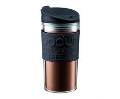 Bodum Travel Mug, Kunststoff, Schwarz/transparent, 8 cm