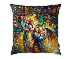 Bonamaison Dekorativ Kissenhülle, Kissenbezug, Zierkissenbezug, Wohnkultur, Für Sofa, Kaffeestube, Größe: 45X45 cm - Entworfen und hergestellt in der Türkei