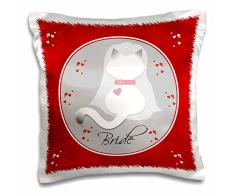 3dRose PC 182761 _ 1 I Love Volleyball, Volleyball Herz Kissen Fall, 40,6 x 40,6 cm