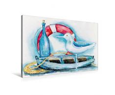 Premium Textil-Leinwand 90 x 60 cm Quer-Format Maritim | Wandbild, HD-Bild auf Keilrahmen, Fertigbild auf hochwertigem Vlies, Leinwanddruck von Jitka Krause