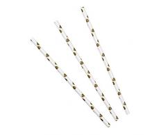 Neviti Strohhalme - Papier, Gold