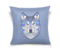 Hokkien Blue Viper Cute Pig Flying Decorative Square Throw Pillow Cover for Sofa Schlafzimmer Auto Double Side Design 40,6 x 40,6 cm Art Deco 18 x 18 Triangle Wolf