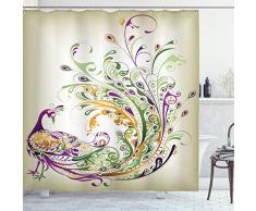 Ambesonne Madame Butterfly Badezimmer Dusche Vorhang, Textil, Multi 36, 69W x 75L