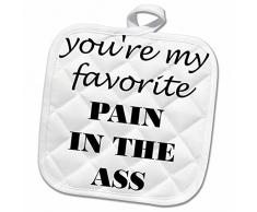 3dRose Topflappen, weiß, 20,3 x 20,3 cm