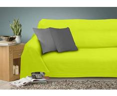 Miracle Home Tagesdecke Caiman, 100% Baumwolle, Pistazie, 220 x 260 cm