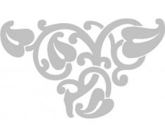 INDIGOS 4051095026754 Wandtattoo w258 Ornament Ranken 96 x 57 cm, silber