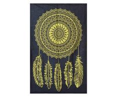 Truesellershop Top Selling indisches Mandala Baumwolle Hippie Wandbehang Überwurf Dekorative Wandbehang Picknick Strandlaken Überwurf Wandteppich Poster 101,6 x 76,2 cm