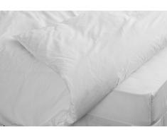 Belledorm Bettdeckenbezug für Einzelbett, 50/50 Polyester/Baumwolle mit Fadendichte 200, weiß