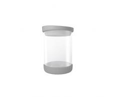 Jocca Kristall Container 480 ml, Glas und Silikon, grau, 20 x 15 x 5 cm