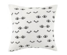 Makers Collection Kissen für Augen und Wimpern, Bestickt, Schwarz