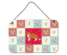 Carolines Treasures Exotisches Kurzhaar #3 Cat Love Türaufhänger, Wanddekoration, Mehrfarbig