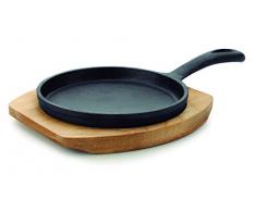 LACOR Mini Pfanne Magma, Gusseisen, Schwarz, 12.5 cm