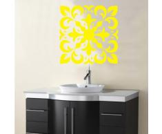 INDIGOS 4052166068383 Wandtattoo w425 Pflanze Blume Wandaufkleber 80 x 80 cm, gelb
