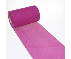 Deko AS GmbH Tischläufer Shabby Chic in Leinenoptik 20cm - pink - 25m - 69-200-25-27