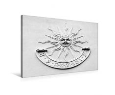 Calvendo Premium Textil-Leinwand 75 cm x 50 cm quer, Sonnenuhr | Wandbild, Bild auf Keilrahmen, Fertigbild auf echter Leinwand, Leinwanddruck: Farbe des Lichts Kunst Kunst