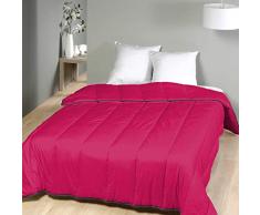 laurentmortreux Steppdecke, 220 x 240 cm, warm, Polyester, 220 x 240 cm, Hot Pink