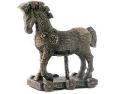 27,3 cm die griechische Trojanisches Pferd kalt gegossen Bronze Skulptur Figur