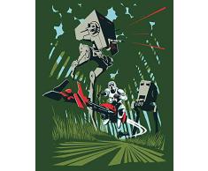 Komar Wandbild Star Wars Classic Vector Endor | Kinderzimmer, Jugendzimmer, Dekoration, Kunstdruck | ohne Rahmen | WB108-40x50 | Größe: 40 x 50 cm (Breite x Höhe)