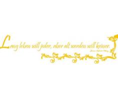 INDIGOS 4051719347302 Wandtattoo, Vinyl, gold, 60 x 10 x 10 cm