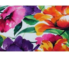 APELT Paradiso_48x130_50 Tischläufer Floraler Baumwolldruck, rosa / mauve / grün