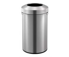 EKO Urban Bin Abfalleimer, Edelstahl, rostfrei, Matt, 41,6 x 44,8 x 75 cm