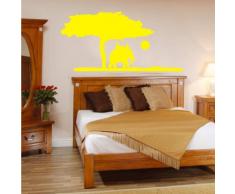 INDIGOS 4052166119214 Wandtattoo w558 Afrika / Steppe, Elefant Wandaufkleber 120 x 58 cm, gelb
