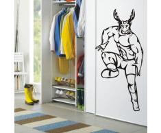 INDIGOS 4052166180917 Wandtattoo w947 Tribal Hirsch Fantasie Wandaufkleber 80 x 37 cm, rot