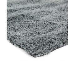 Thedecofactory Teppich Extra Weich, Polyester, Grau, 170 x 120 x 2 cm
