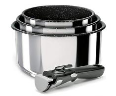 Backen 391504 Topfset, Edelstahl, für alle Herdarten geeignet, auch Induktionsherde