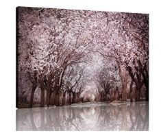 Nan Wind 1 Stück Modern Cherry Blossom Bäume groß Wand Art Leinwandbild Landschaft wall decor Art Canvas Home Decor Dekoration Schlafzimmer Wohnzimmer, canvas, 30X40inch