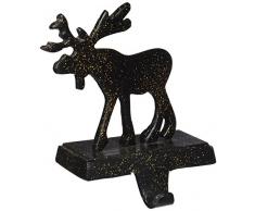 Insideretail 800457BLK Weihnachtsstrümpfe zum Aufhängen 2er Set-Rentier, weiß