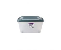 Ich Suche eine Idee rg5874 Box Unterbettbox, Roulette 35 L Kunststoff Semi Transparent 47 x 33, 50 x 25, 70 cm