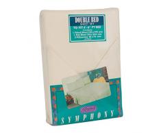 Regency Royal Bettlaken-Set, 50% Baumwolle/50% Polyester, cremefarben, Doppelbett