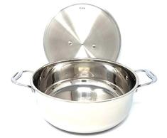 Better Chef BC1401 Topf aus Edelstahl mit Deckel und Griffen mit heller Spiegelfläche, ideal für Reis, Kochtöpfe, Suppen und Saucen