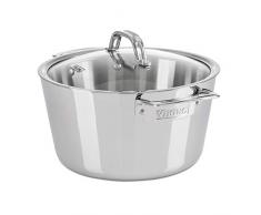 Viking Culinary Moderner Schmortopf mit Deckel, 3-lagig, Edelstahl