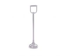 Allied Brass TS-24-SCH Freistehender Toilettenpapierhalter, satiniertes Chrom