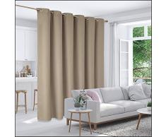 Deconovo Massiv Sichtschutz Raumteiler Tülle Top Vorhang 1 Panel 10ft Wide x 9ft Tall Khaki