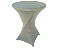 Goldstream Point 81,3 cm Spandex Cocktail Tischdecke rund klappbar, Stretch grau